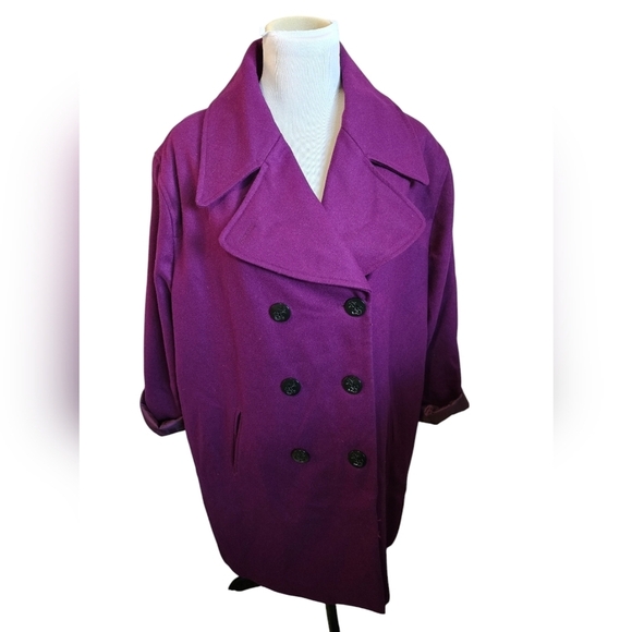Beautiful vintage Jessica London classic plus-size peacoat. - Picture 1 of 16